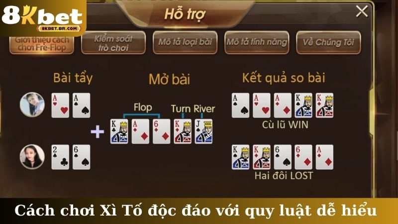 Cách chơi Xì Tố độc đáo với quy luật dễ hiểu