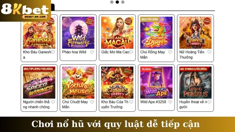 Chơi nổ hũ với quy luật dễ tiếp cận