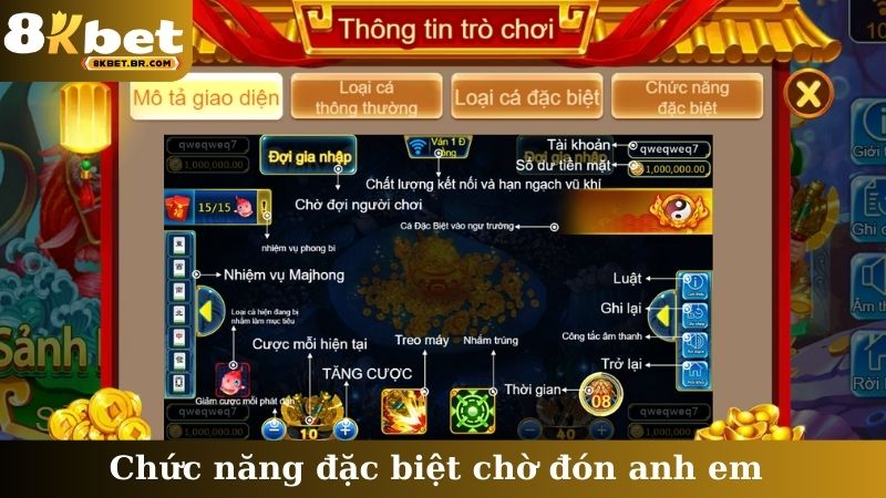 Chức năng đặc biệt chờ đón anh em