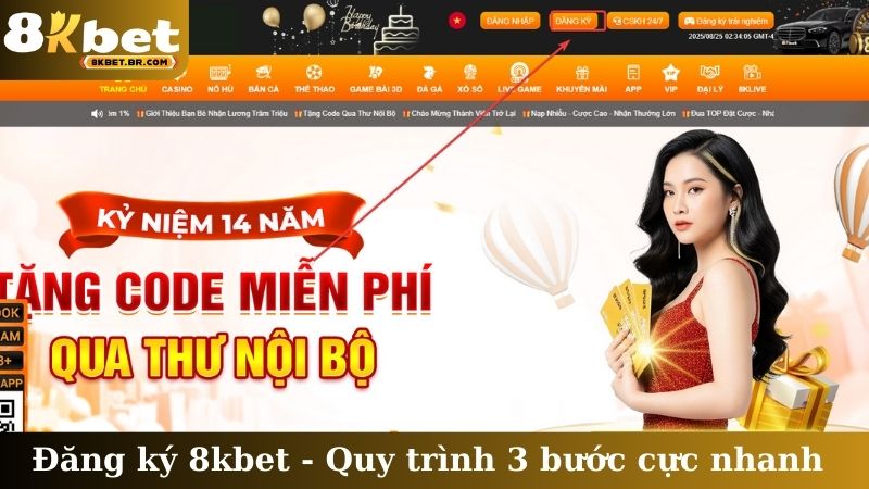 Đăng ký 8kbet