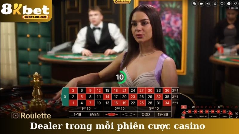 Dealer trong mỗi phiên cược casino