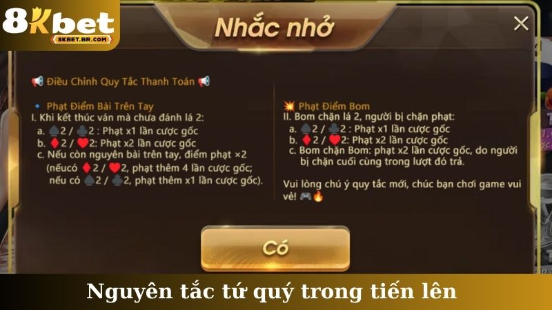 Nguyên tắc tứ quý trong tiến lên